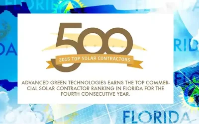 AGT Named Florida’s Top Commercial  Solar Contractor for 2015